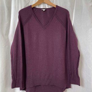 Gap purple v-neck sweater